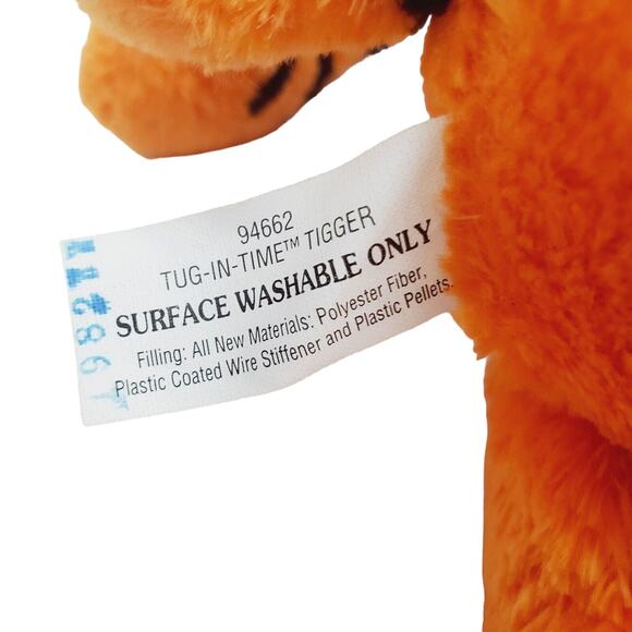 Disney Tug-In-Time Tigger Talking & Interactive Toy Infant 10" Orange & Black - Picture 7 of 8